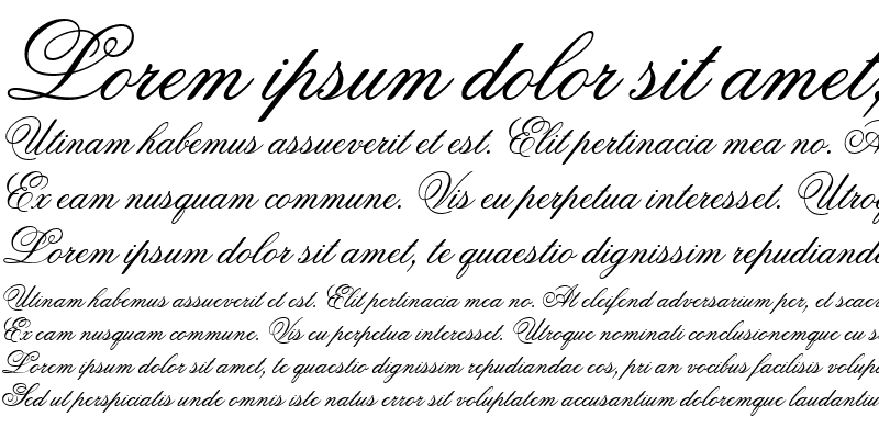 Sample of Flemish Script ES Regular