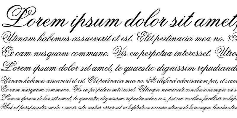 Sample of FlemishScript BT