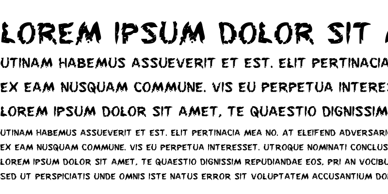 Sample of Flesh-Eating Comic Bold