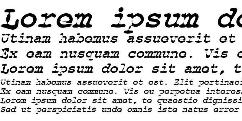Sample of Floopi Bold Italic