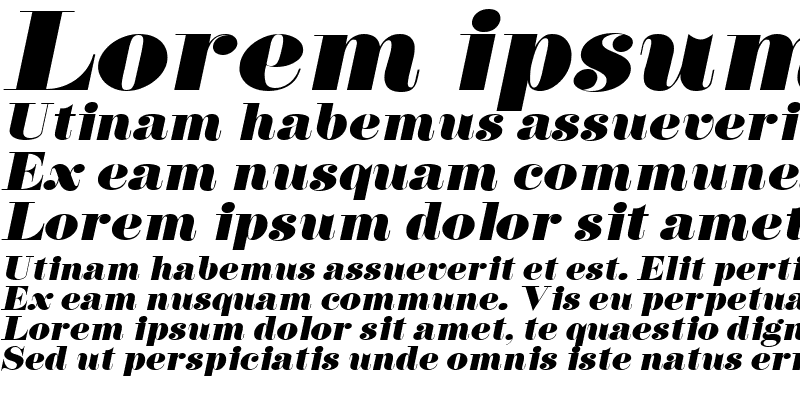 Sample of Floral Wide Italic