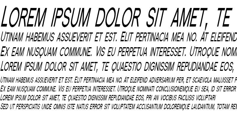 Sample of Florencesans SC Comp Italic