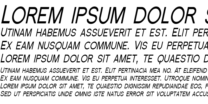 Sample of Florencesans SC Cond Italic