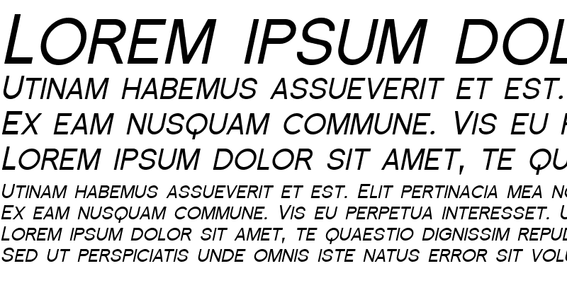 Sample of Florencesans SC Italic
