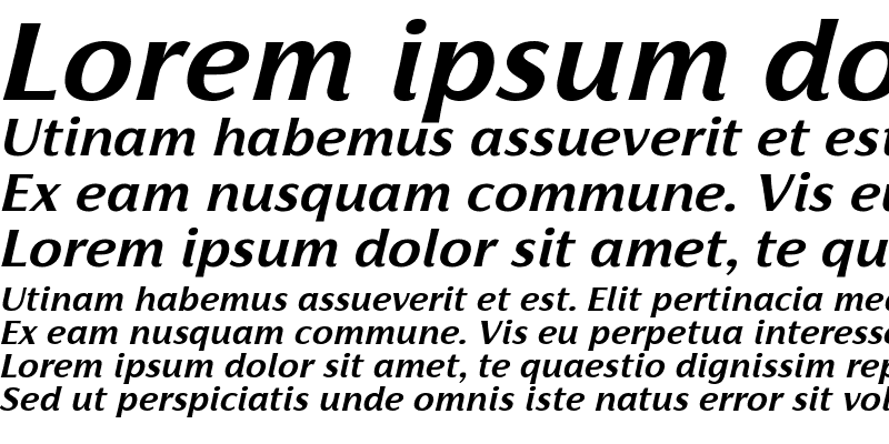 Sample of Florentia Bold Italic