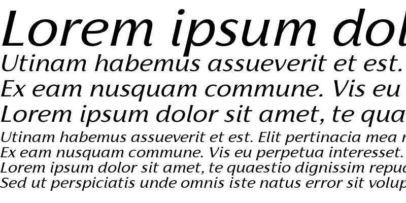 Sample of Florentia Italic