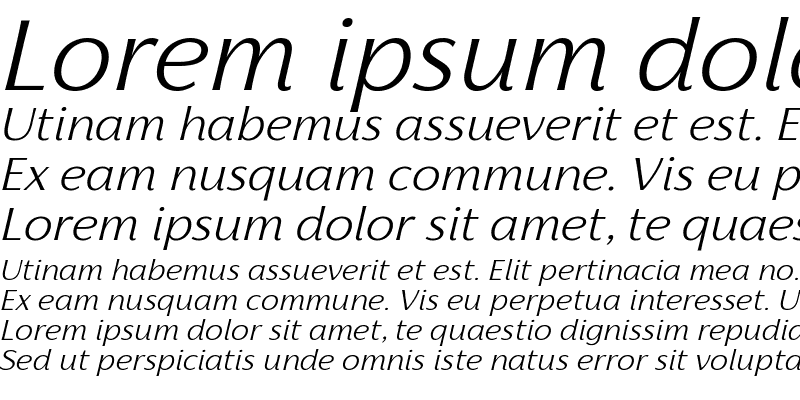 Sample of Florentia Light Italic