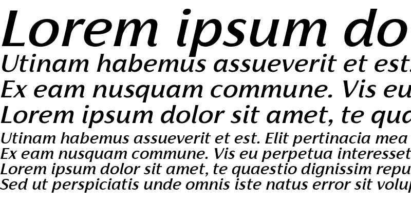 Sample of Florentia Medium Italic