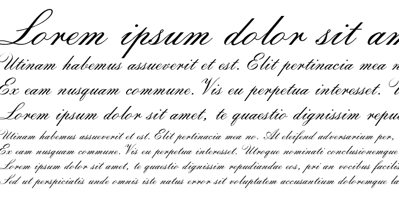 Sample of Florentine Script II AT Regular