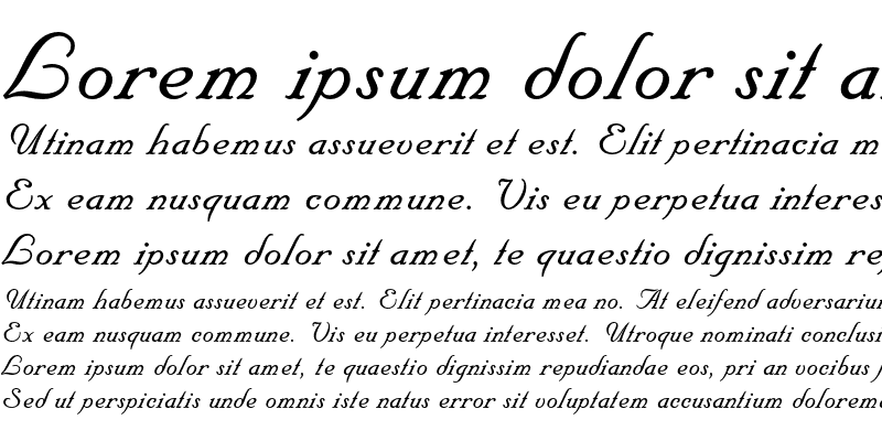 Sample of Floridian Script Std