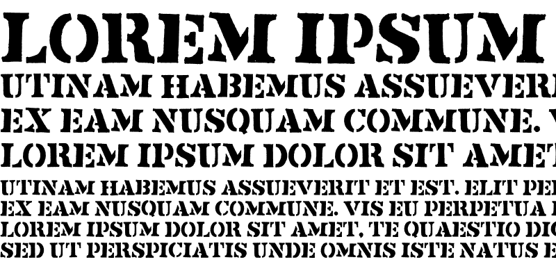 Sample of Flyerfonts Crucified Regular