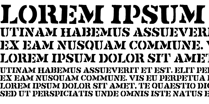 Sample of Flyerfonts Crucified