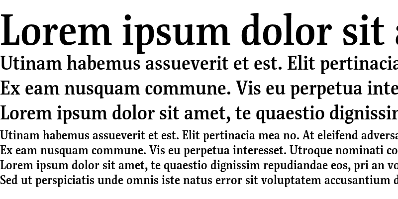 Sample of FolhaSerif Medium