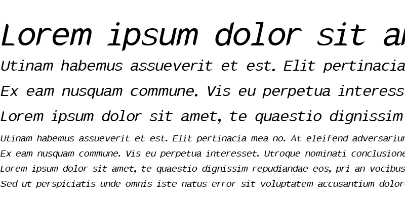 Sample of FonLeb Bold Italic