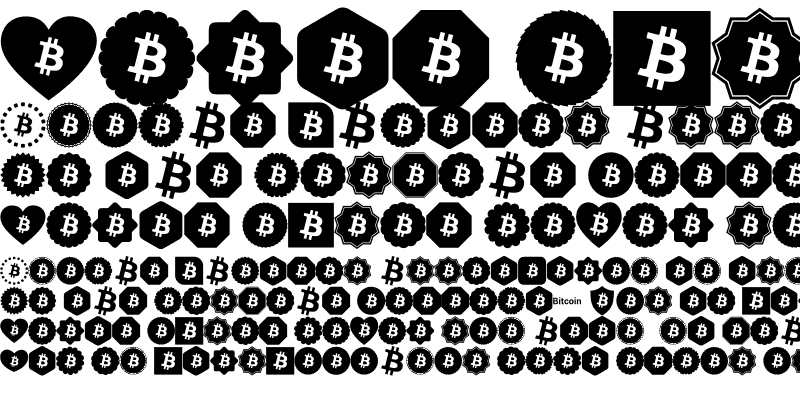 Sample of Font Bitcoin Color