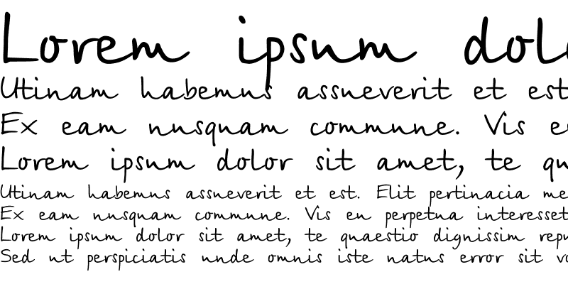 Sample of Font Creator Program Normal