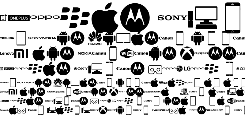 Sample of Font Logos Technology Regular