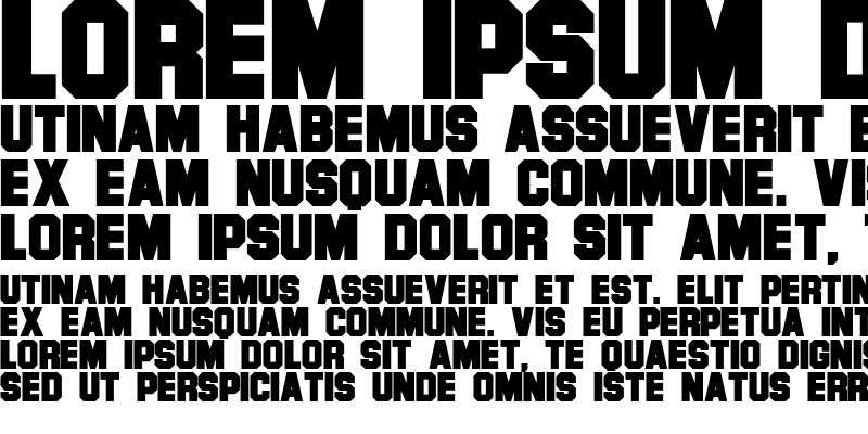Sample of Font Normal
