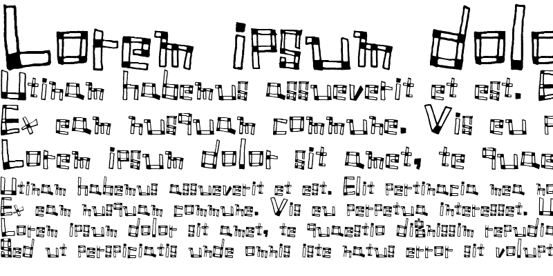 Sample of Font TUMIKI Regular