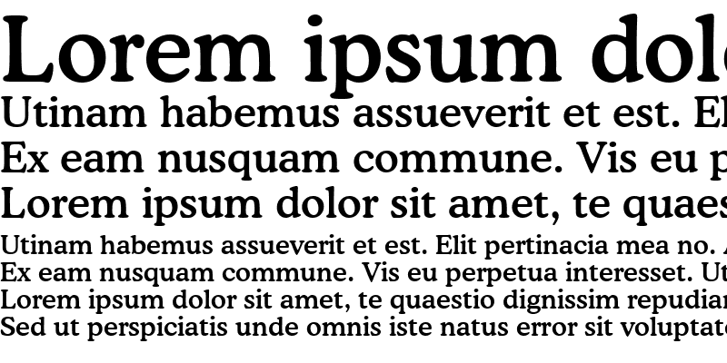 Sample of font116