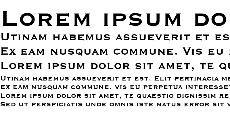 Sample of font119