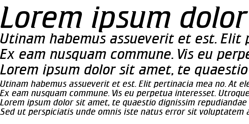 Sample of font128 Italic