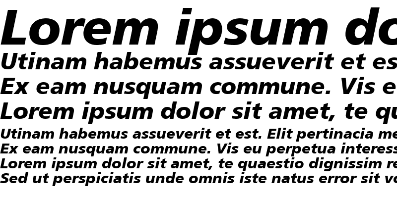 Sample of font18