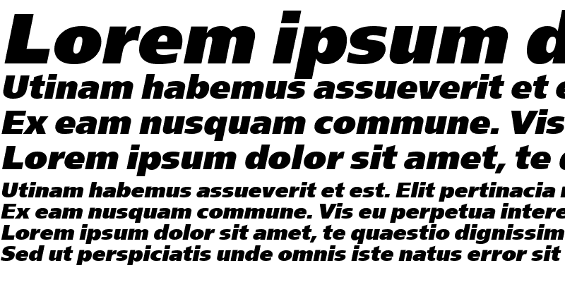Sample of font182 Italic