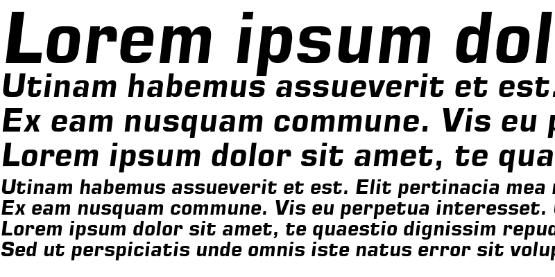 Sample of font400 Bold Italic