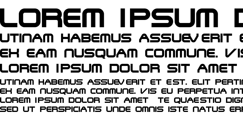 Sample of font413 Regular