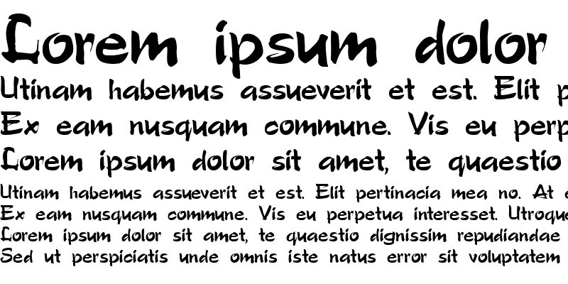 Sample of font414