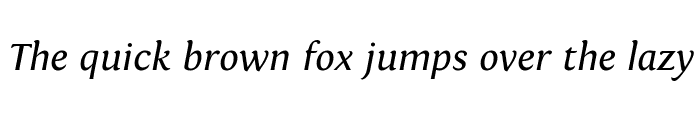 Preview of Fontin Italic