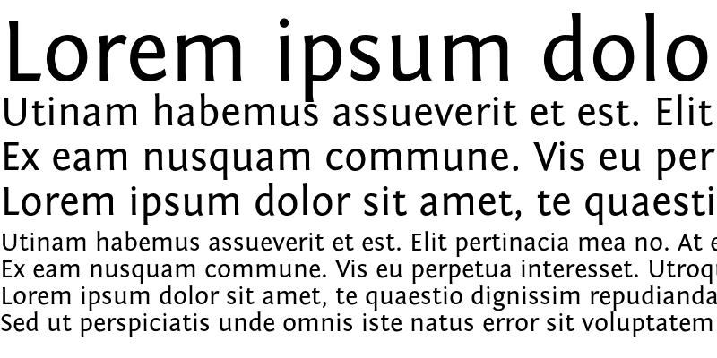 Sample of Fontin Sans Regular