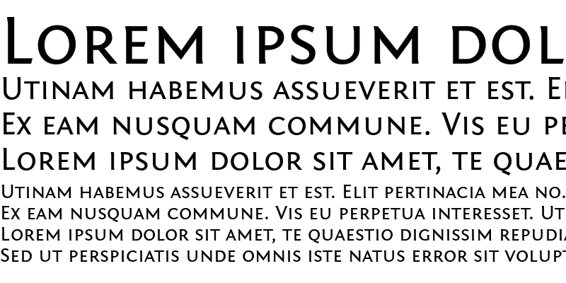 Sample of Fontin Sans Small Caps