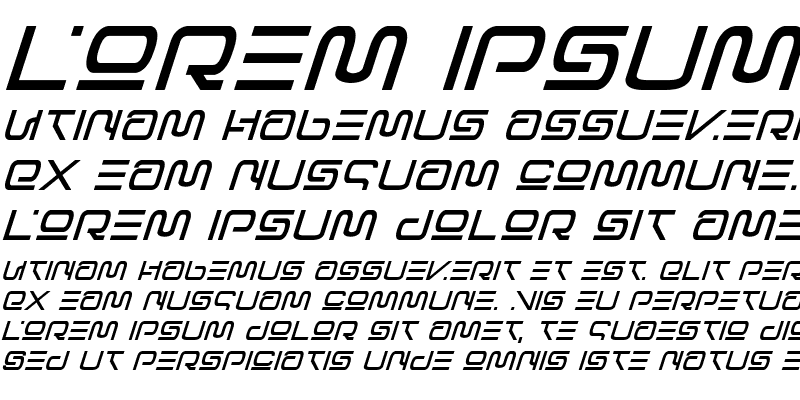 Sample of Foreign Alien Semi-Bold Italic Semi-Bold Italic