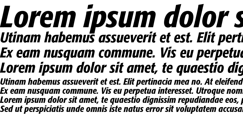 Sample of Formata Condensed Medium Italic