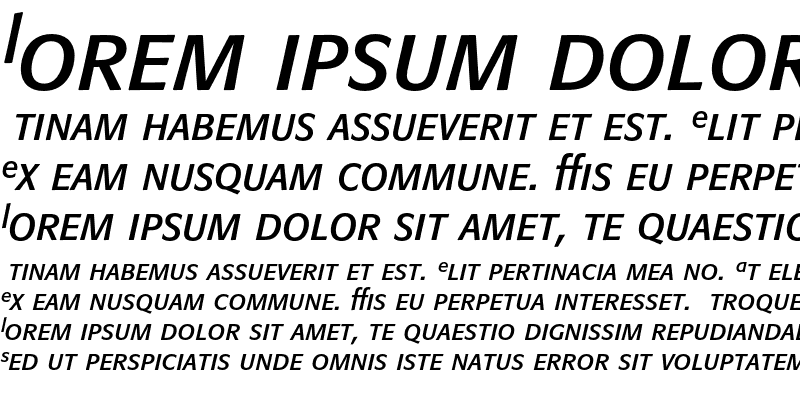 Sample of Formata Expert Italic