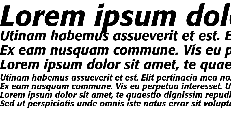 Sample of Formata Medium Italic