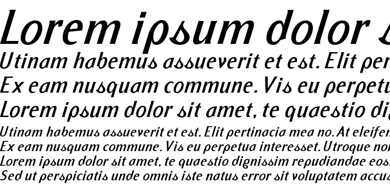 Sample of Formica Bold Italic