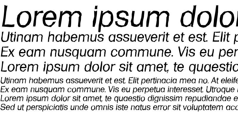 Sample of FormulaAntique Italic