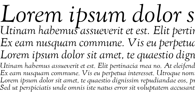 Sample of Forum-Italic Regular