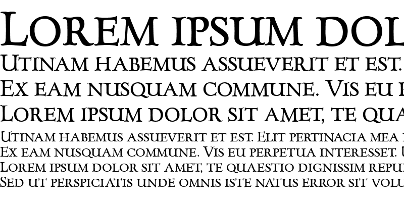 Sample of ForumTitlingBold Roman