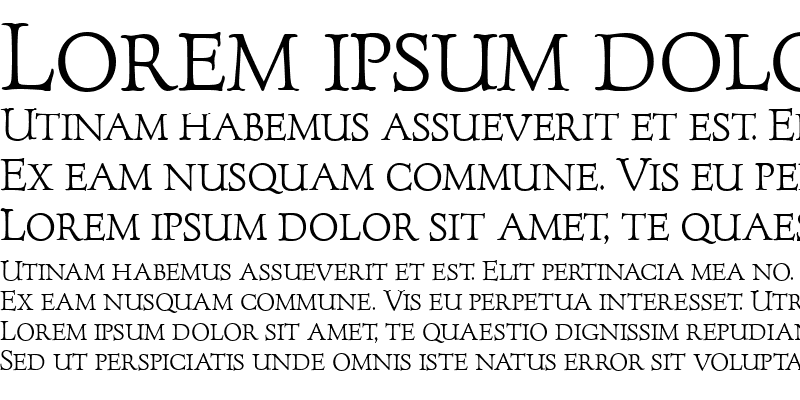Sample of ForumTitlingMedium Roman