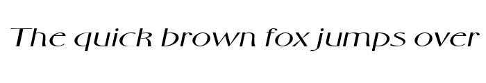 Preview of FosterExpanded Italic