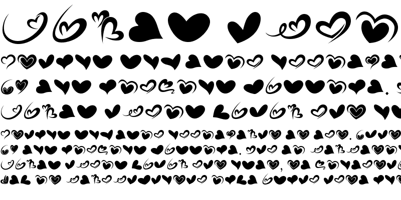 Sample of fotograami-hearts01 Regular