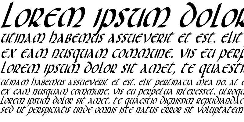 Sample of Foucault Condensed Italic Condensed Italic