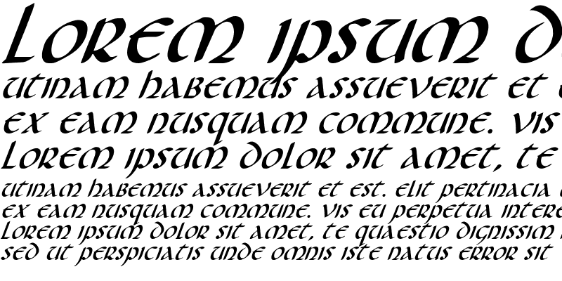 Sample of Foucault Expanded Italic