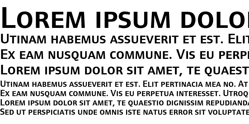 Sample of FoundryFormSans DemiSC