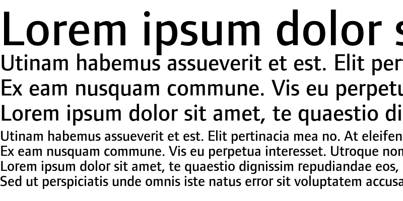 Sample of FoundryFormSans OSF Medium