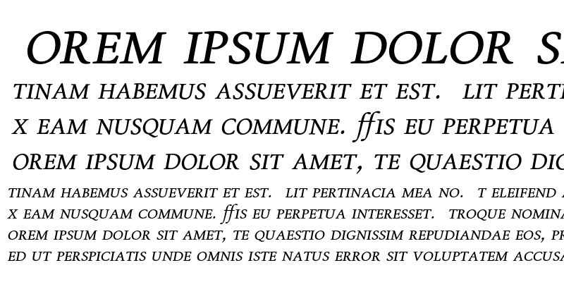 Sample of FoundryOldStyleExpert Italic